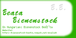 beata bienenstock business card